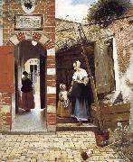 Pieter de Hooch The Courtyard of a House in Delft china oil painting artist